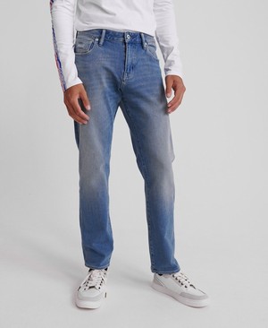 Superdry Daman Straight Flex Férfi Farmer Kék | YTRCG7518